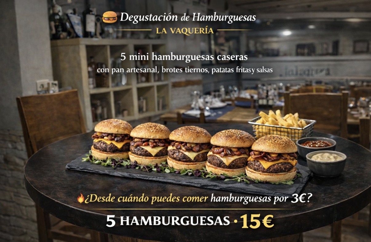 Degustación de Hamburguesas La Vaquería